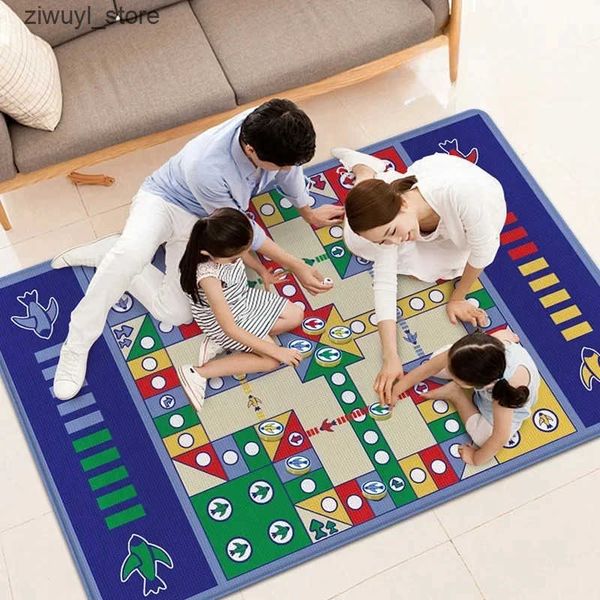 Carpets Big Flying Chess Carpet Party Floor Games Toy Foldable Family Friends Interactive Board Games Portable Travel Toys for Kid Adult L24
