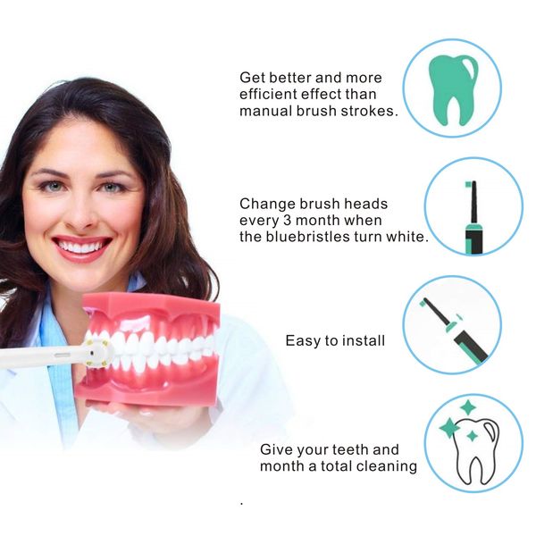 4-7pcs Electric Toothbrush Heads Replaceable Brush Heads For Oral B Electric Advance Pro Health Triumph 3D Excel Vitality