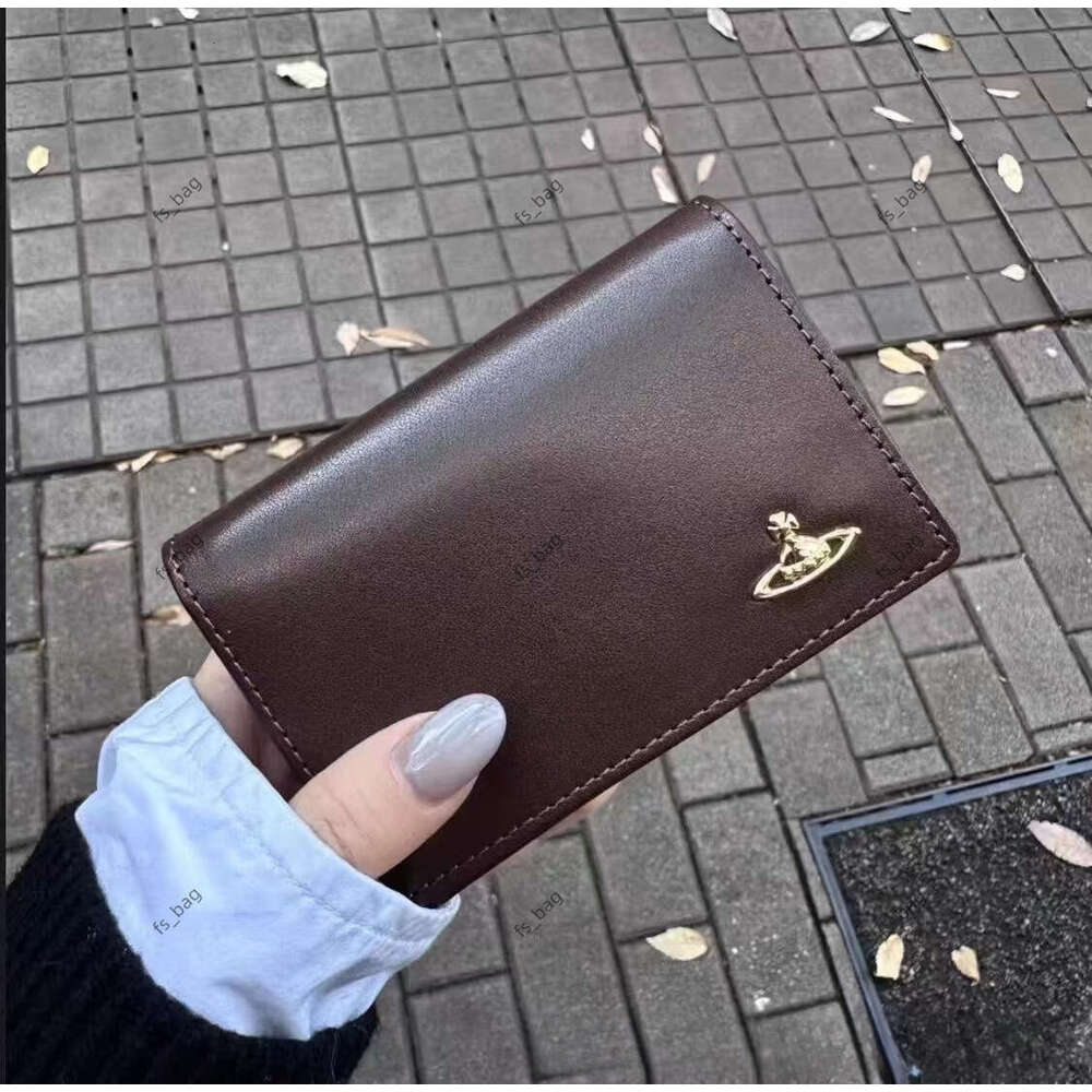 viviennen west wood wallet Holders Brand Wallet planet bag Large Capacity Leather Saturn Business Card Bag Passport Holder Travel Purses Handbags Ev