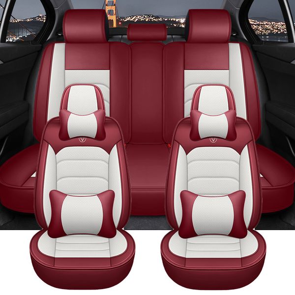Full Set Universal Leather Car Seat Covers For Renault Megane 3 4 Honda Accord 7 Hyundai Sonata Audi A3 8P Sportback Jaguar XF