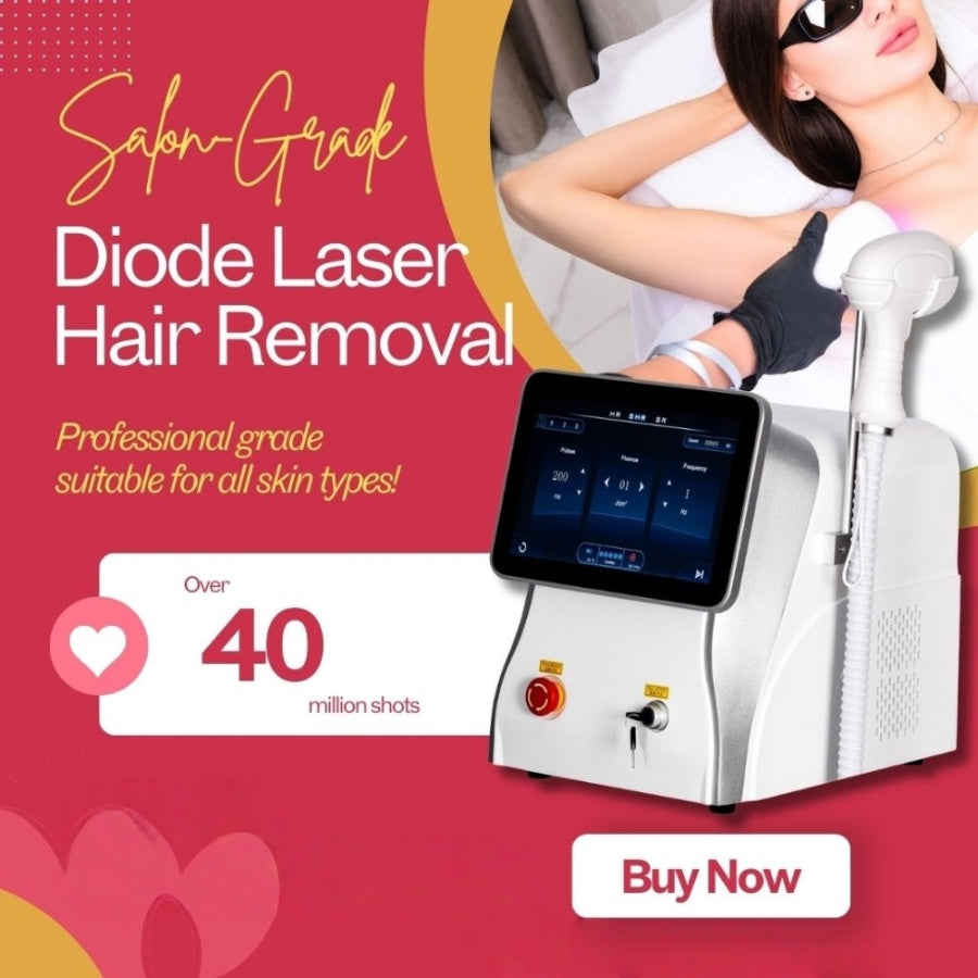 3 Wavelength 755nm 808nm 1064nm Diode Laser Hair Removal Machine Permanent Painless Hair Removal Suitable for home and beauty salon