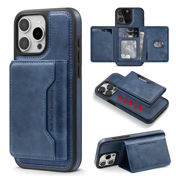 Phone case Business Leather 2-in-1 Magnetic Card Case Phone Case Suitable For iPhone 12 13 14 15 16Pro Max Plus Anti Drop Protective Cover Z