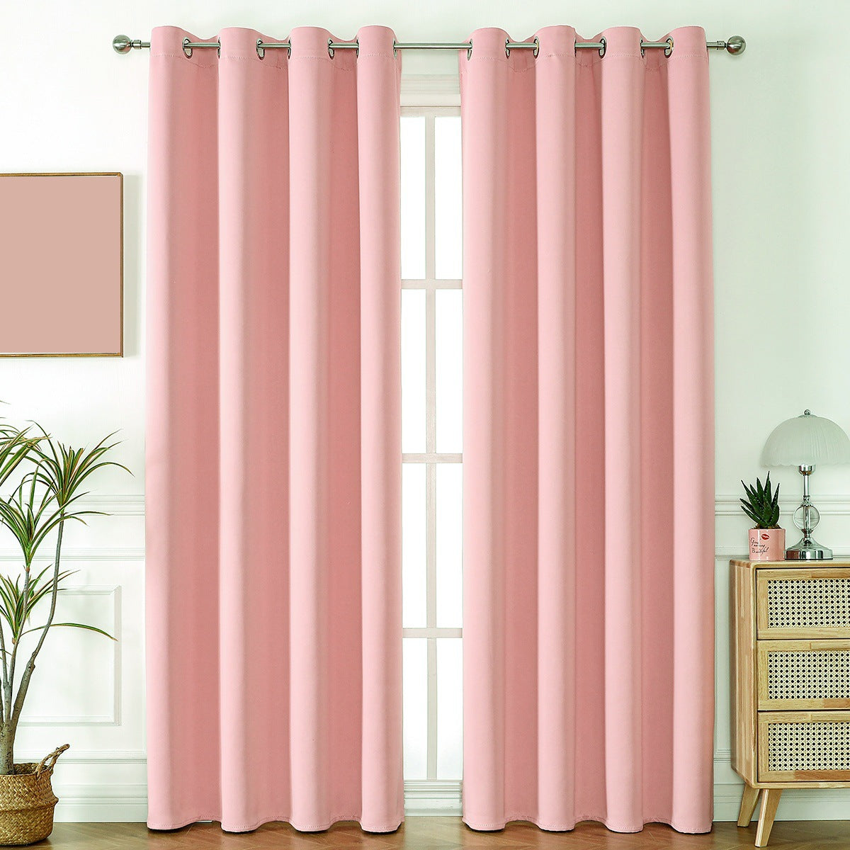 D293 foreign trade high precision full light-proof matte cloth finished curtains wholesale curtain