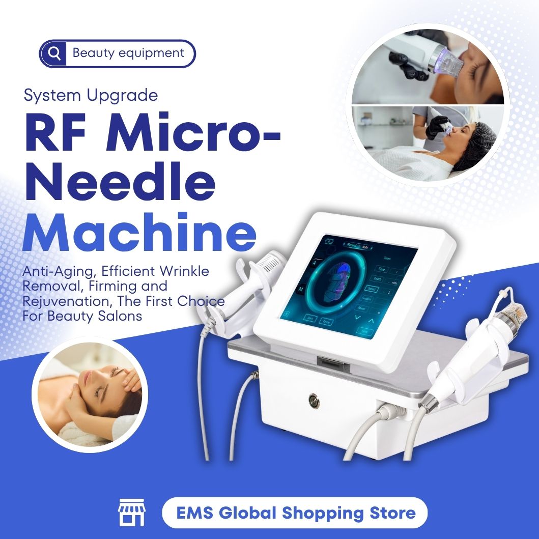 Microneedling RF Machine For Wrinkle Reduction and Skin Care Clinic Use RF Beauty Device With Collagen Stimulation