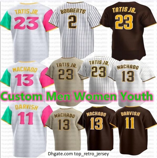 Hot 23 Fernando Tatis Jr. Juan Soto Baseball Jersey Manny Machado Tony Gwynn Wil Myers Yu Darvish Jake Cronenworth Trent Grisham Eric Hosmer