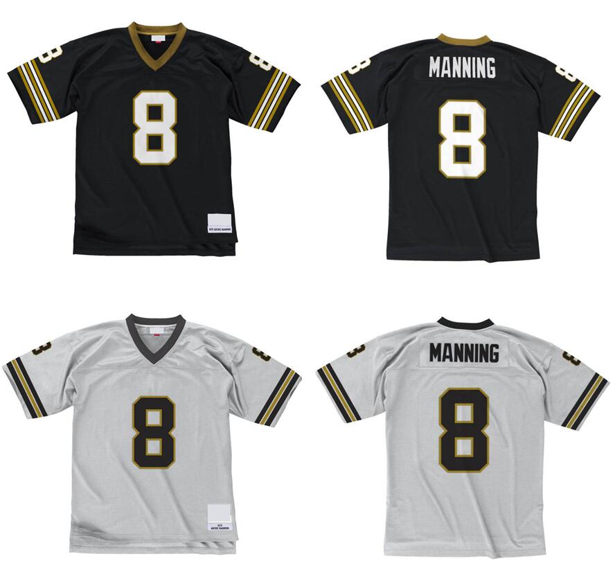 Stitched football Jerseys 8 Archie Manning 1979 mesh Legacy Retired retro Classics Jersey Men women youth S-6XL