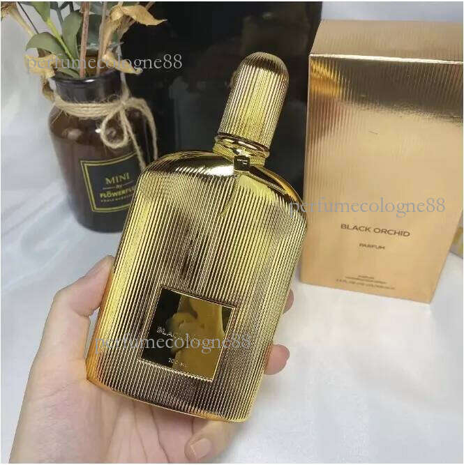 High Quality Scented Fragrance Women Men Gold Black Orchid Perfumes 100ml Eau de Parfum Long Lasting Smell Grey Vetiver Perfume Cologne Natural Spra