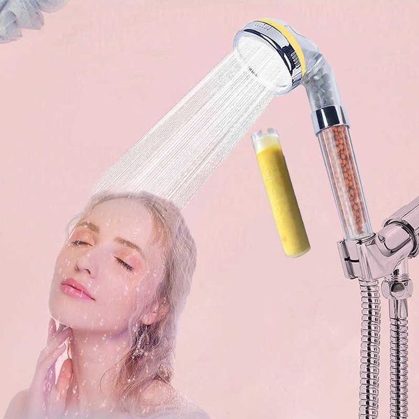 Bathroom Shower Heads Zhang Ji Autumn SPA Shower Head Vitamin C Scent Essence Rose Water Saving Anion Filter Water Softener Skin care Shower
