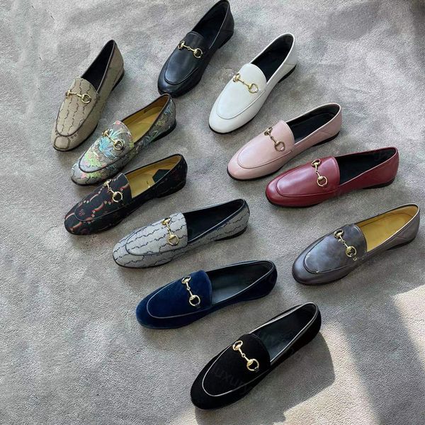 Dress Shoes designer Men Women loafers 100% Real leather collapsible footwear Men Women Mules luxury mirror quality Size 35-48 Mens Printed