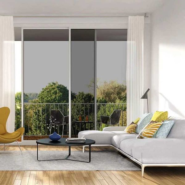 Black Silver Window Film Daytime Privacy One Way Sun Blocking Heat Control Static Cling Mirror Reflective Glass Stickers Y240810