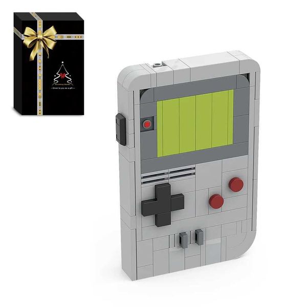 Mini Handheld Games Console Building Blocks Set Retro Controller hine Idea B Model Toys DIY Children Kid Birthday Gift Z241226