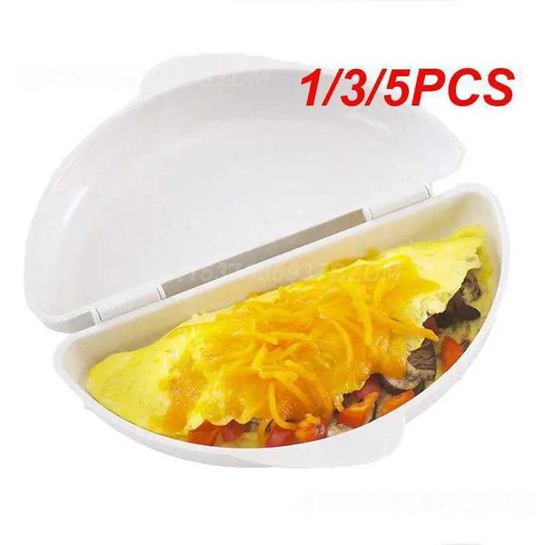 Egg Boilers 1-3-5PCS Useful White Microwave Omelette Egg Maker Tray Non-toxic Eggs Steamer Box Silicone Egg Cooker Egg Poacher Kitchen S2471