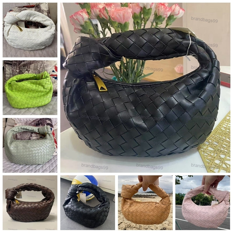 Designer Women Bag Hobo Candy Tote Bags Real Knotted Satchel Bag Cloud Bag Dumplings Knitting Handbag Evening Bags Tote