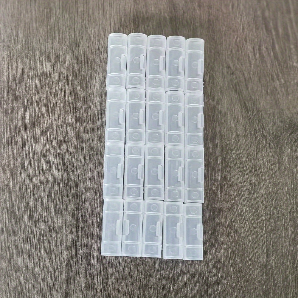 TEMU 20pcs Self-adhesive Cable Clips - For Charging, Data Lines & Headphones - Durable Plastic Wire