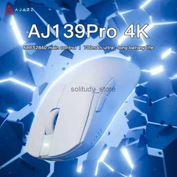 Mice NEW Ajazz AJ139PRO 4K Wireless Mouse 4000HZ 26000dpi Wired Gaming Mouse PAW3395 for Gaming Laptop PC Optical Q240613