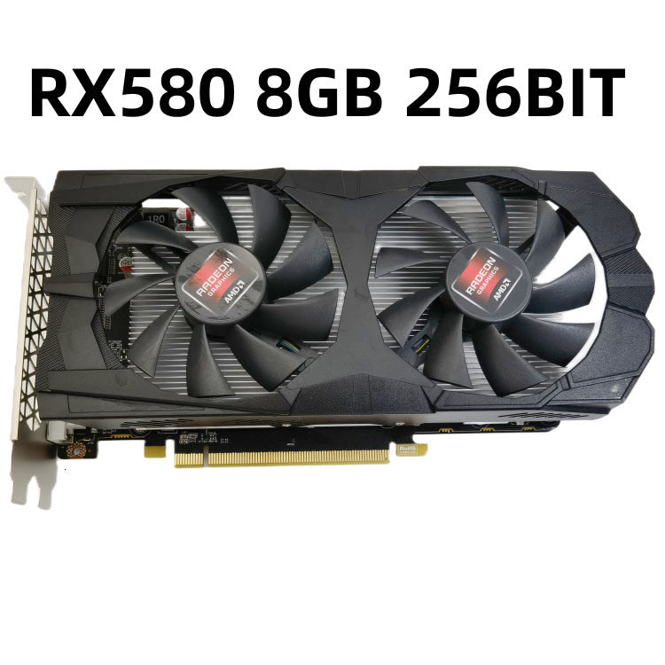 RX580 8GB 2048SP highdefinition desktop computer gaming graphics card installation 250818