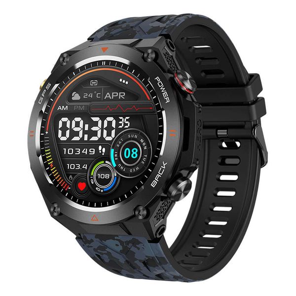 2024 KC82 Smartwatch 1.45Inch GPS Position BT Call Health Monitoring Heart rate Outdoor Sports Smart Watch for Men Women