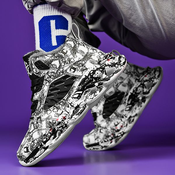 New 11273 men boots 2024 Slippers Warm Shoes Waterproof Non-Slip Plush Male tenis shoes Boots Men Sneakers Winter