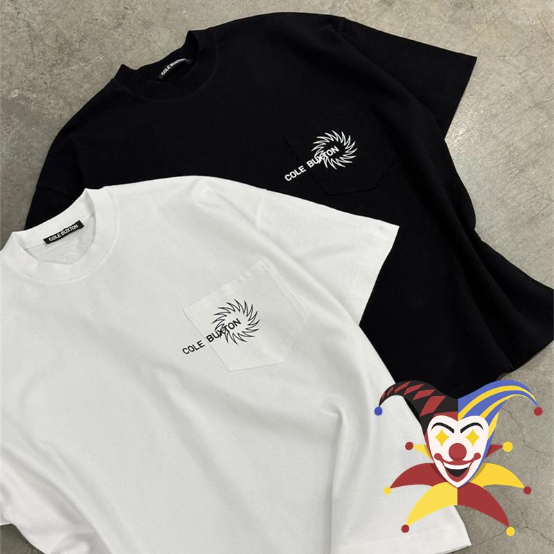 Men&#039;s T Shirts Cole Embroidered Logo T-Shirt Men Women Oversized Shirt CB Top Tee