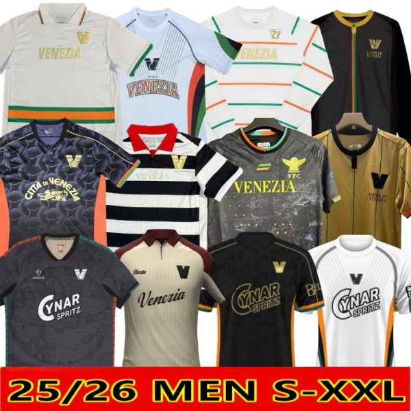 2024 2025 2026 Venezia FC Soccer Jerseys 23 24 25 26 home Away Third 10# ARAMU 11# FORTE Venice 2023 2024 BUSIO 27# Football Shirts 3rd Adult Kit Un