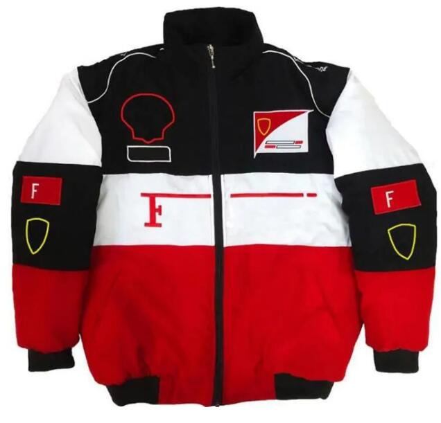 F1 Formula One Racing Jacket mens hoodies Vintage winter car Fans Oversized Full Embroidered Logo Cotton Clothing Coat Clothing Racing outerwear Win