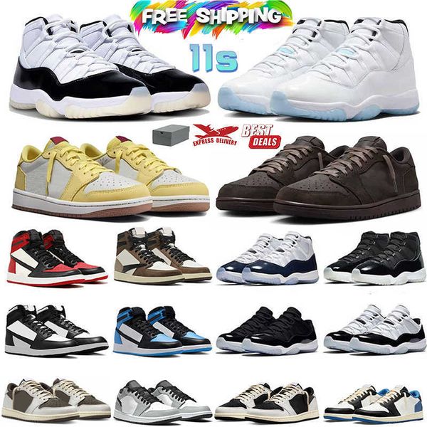with Designer 11 Basketball Shoes 11s LegendBlue Velvet Brown White Black toe Metallic Gold Bred Atmosphere UNC Sneakers for Men and Women s