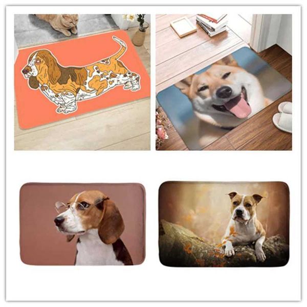 Cute Dogs Series Bath Mat Super Absorbent Non Slip Rug Washroom Carpet Shower Room Indoor Washable Easy Clean Doormat Home DecorC241227