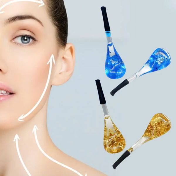 2 pieces-pair Beauty Crystal Ball Cooling Ice Hockey and Eye Massage Roller Beauty Ice Hockey Energy Skin Care 240920