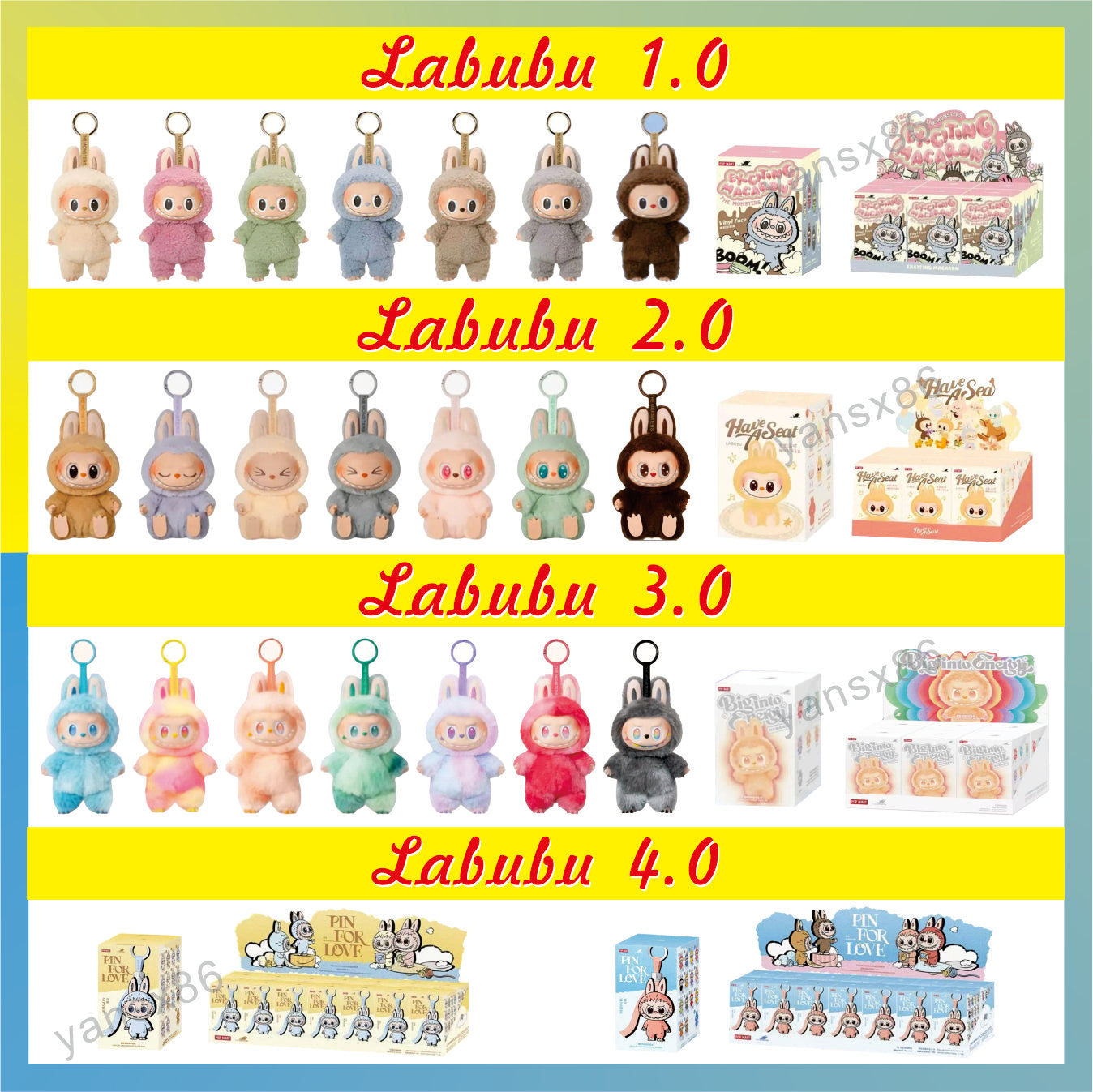 Labubu cute plush doll, blind box toy V1 V2 V3 V4series,Labubu plush toy,Labubu Blind Box labubu doll