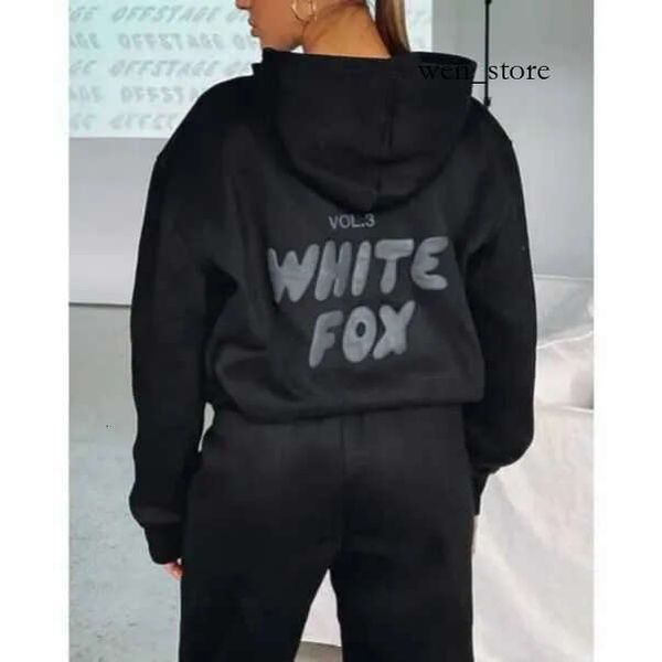 2024 AAA White Foxe Halloween White Tracksuit Tshirt Fashion New Hoodie Tracksuit Sets Clothing Set Women Spring Autumn Winter Fashionable S