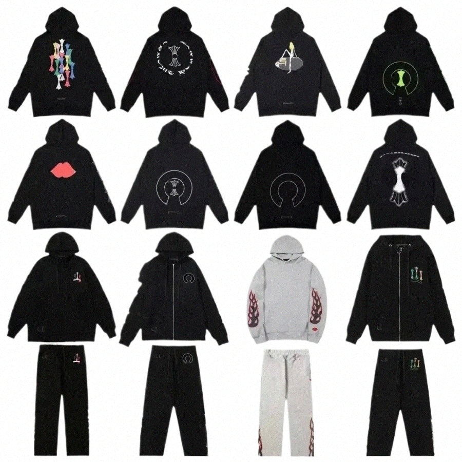 mens Hoodies Designer Loose Hoody Long Sleeves Hoodies Sanskrit Printed Sweatshirts Casual Zip Up Jackets Women Hip Pop Sweatshirt High Street Sport