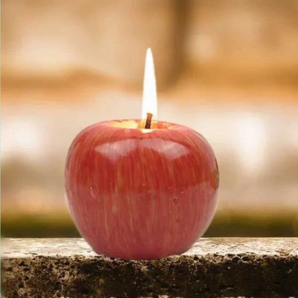 3 Styles Apple Shape Modeling Techniques Scented Candles 1pcs Decorations Birthday for Christmas Party Room Decor Y250118