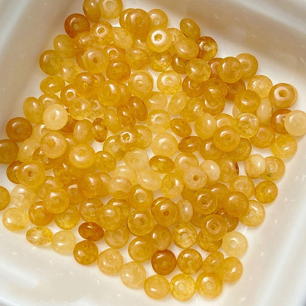 Perle di giada topazio naturale