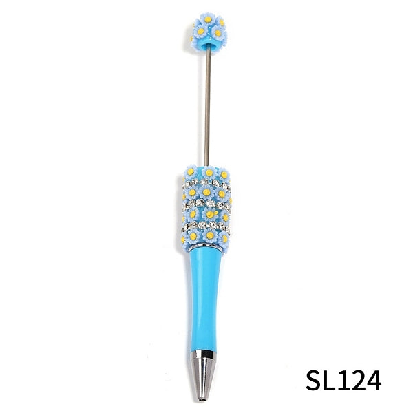 5Pcs Sunflowers Plastic Beadable Pens