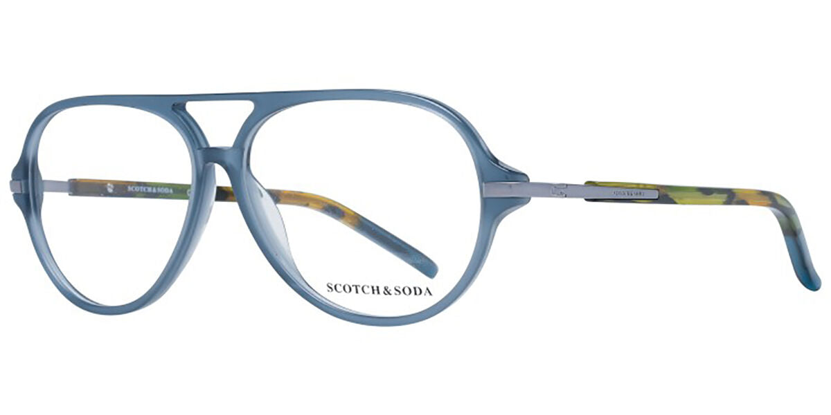 Scotch & Soda SS4001 636 Men's Glasses Blue Size 56 - Free Lenses - HSA-FSA Insurance - Blue Light Block Available