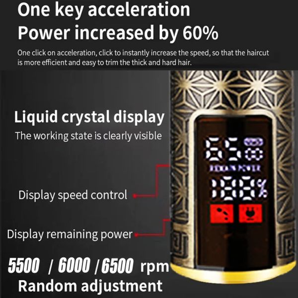 Professional Hair Clipper for Men Cutting Machine Shaving Haircut Beard trimmer Barber Cutter Mower Men&#039;s Electric Shaver