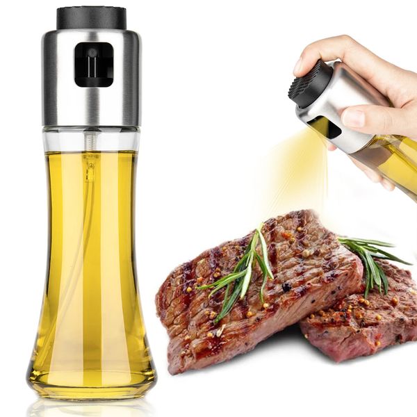 mafiti Bottle 180ml-6Oz Olive Oil Dispenser Sprayer for Cooking Air fryer BBQ Grilg Salad Baking Kitchen Gadget 240621