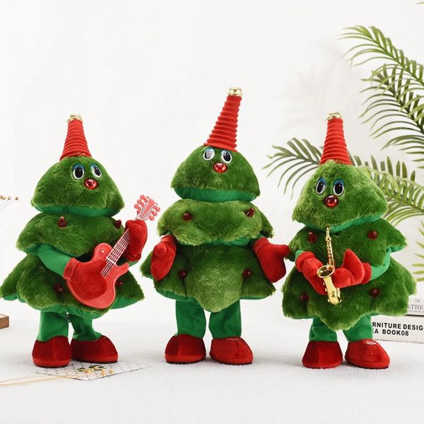 Christmas tree can dance and sing electrical plug toys fun toys Christmas gifts for children 241128