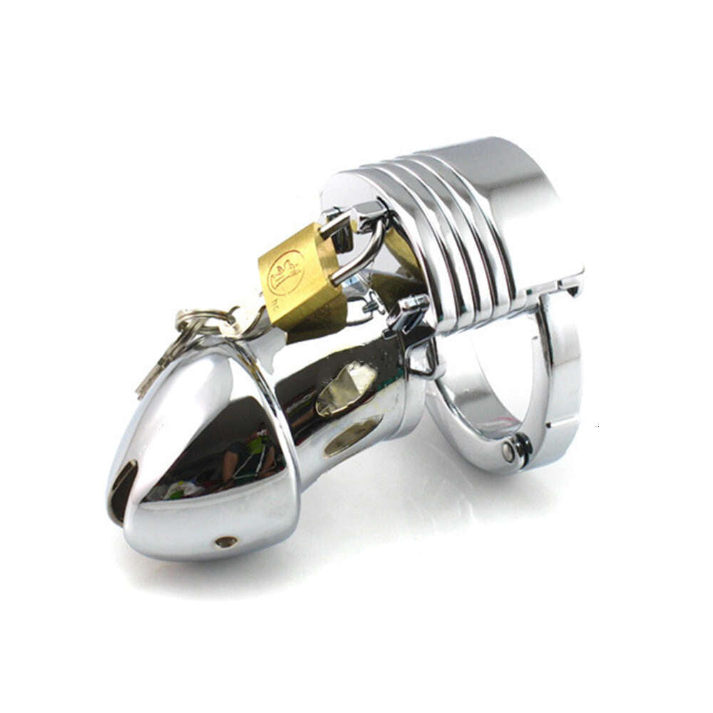Factory hot sales men penis cock ring stainless steel cock cage male chastity belt device