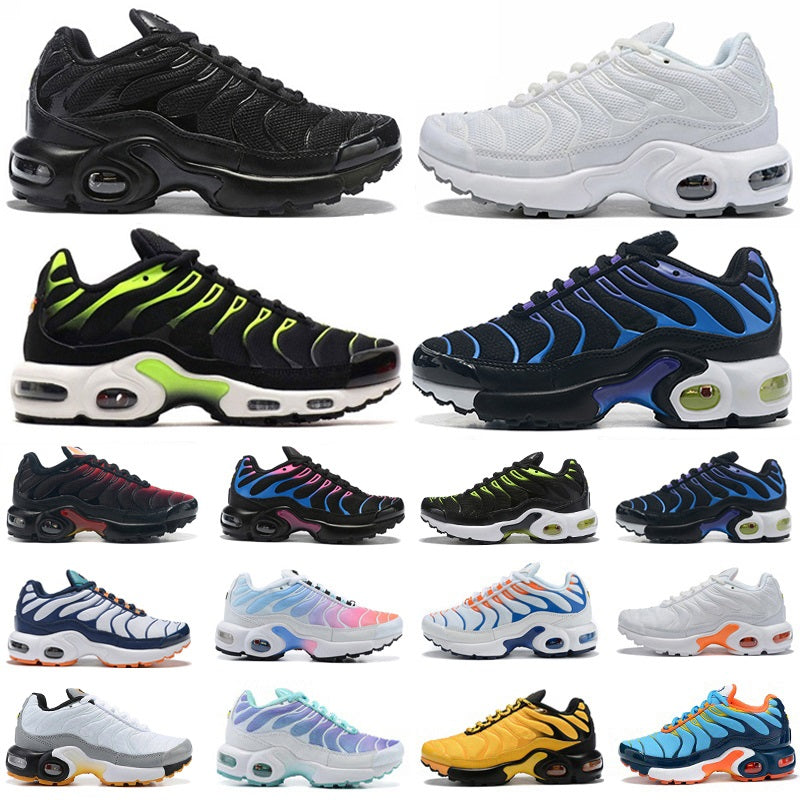 Tn Plus kids Shoes Toddler sneakers Designer Athletic Children Outdoor Sneaker Triple White Black Gold Red Laser Blue Tns kid youth girls boys baby