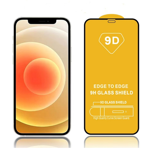 9D Full Coverage Tempered Glass Screen Protector for iPhone 15 14 13 12 11 Pro Max XR XS 8 7 Plus Without Retail Package