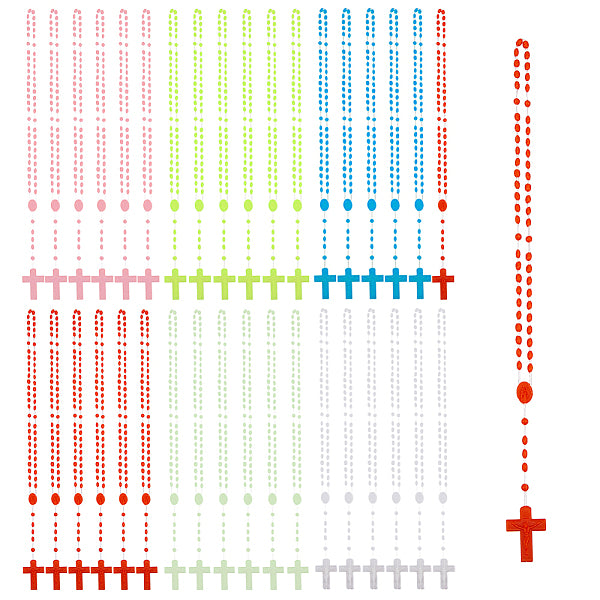 Collares colgantes de plástico luminosos