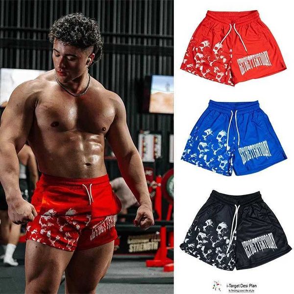 Summer Mens Mesh Beach Basquete Casual Shorts Masculino Male rápido Dry Rungger calça curta Gym Fitness Sport Workout Sortpants W250114