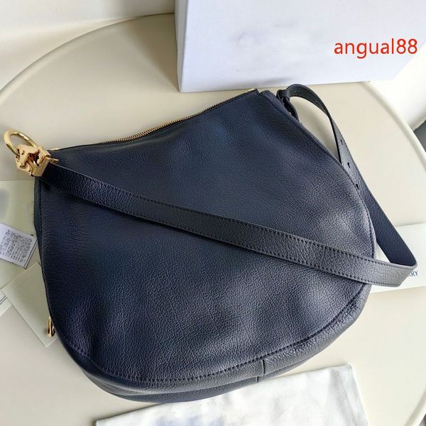 Medium Knight Bag Designer Bags Natural Grain Calf Leather Shoulder Bag Women Luxury Bag Fashion Classic Handbag Suede Lining Brushed Metal