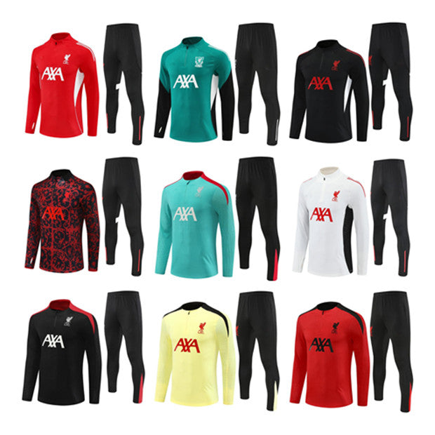 L iverpoolf fc tracksuit 25-26 soccer jerseys fans football shirt Mens Kids Kit Ful Salah tracksuit Luis diaz Virgil M.SALAH GAKPO DARWIN Arnold MAC
