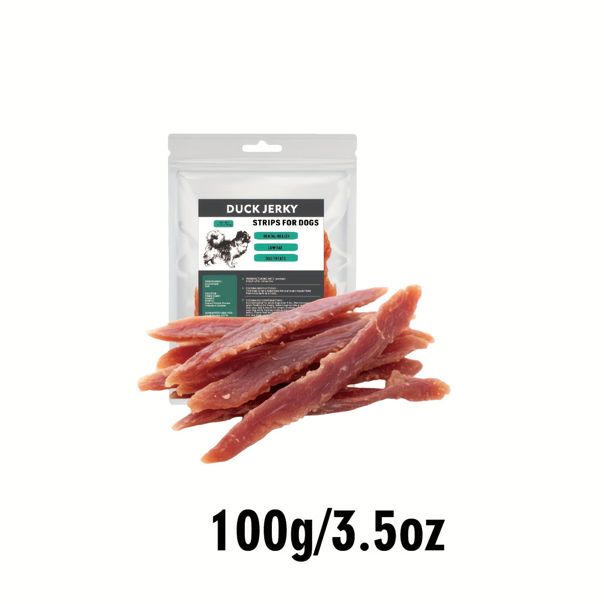 TEMU Duck Strips For Dogs, Dehydrated Dog Treats Duck Sticks Dog - Healthy & Dog Training Treats For Small & Large Dogs, Nutrient-rich Duck Jerky Dog