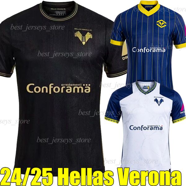 24-25 Hellas Verona 3rd soccer jerseys 2024 2025 SERDAR DUDA LAZOVIC SUSLOV MAGNANI DAWIDOWICZ TCHATCHOUA COPPOLA men football shirts