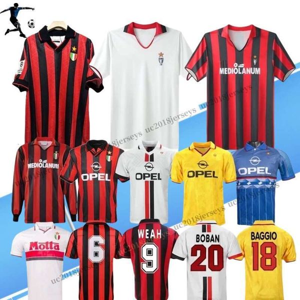 11 12 AcM Retro shirts home 93 94 95 96 97 Gullit SOCCER JERSEY 02 03 04 05 Maldini Van Basten football KAKA Inzaghi 06 07 09 PIRLO SHEVCHEN