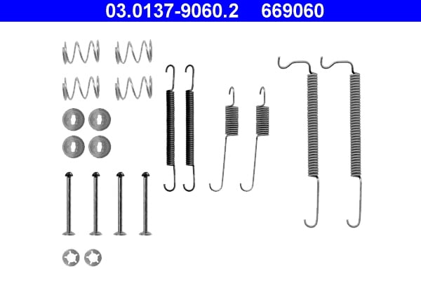Accessory Kit, brake shoes ATE 03.0137-9060.2