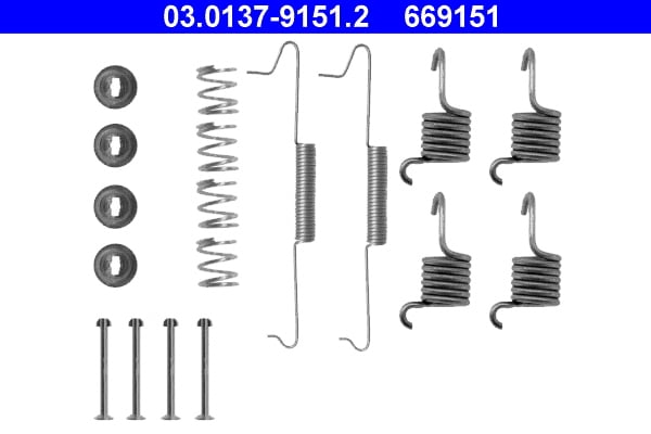 Accessory Kit, brake shoes ATE 03.0137-9151.2